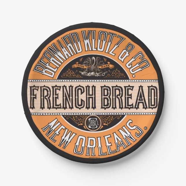 French Bread Paper Plates (Front)
