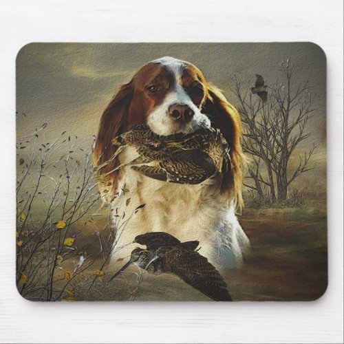 French Brittany  Art     Mouse Pad