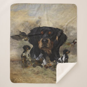 French Brittany , Art Sherpa Blanket