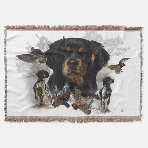 French Brittany  Art      Throw Blanket