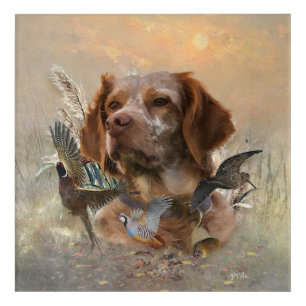 French Brittany, Bird Hunting Art