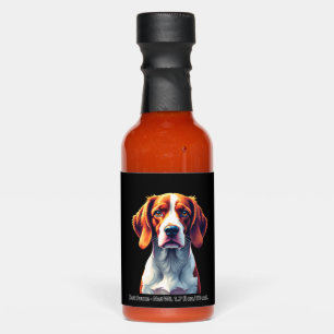 French Brittany Spaniel Mom Dad Dog Face Pop Art C Hot Sauces