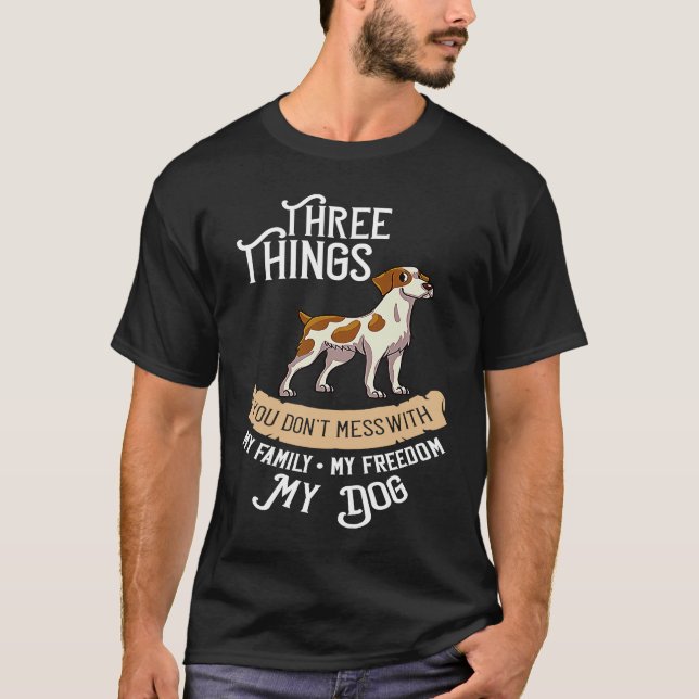French Brittany Spaniel Puppies Owner Lover 1 T-Shirt (Front)