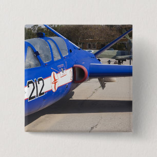 French Built Fouga Magister trainer Pinback Button