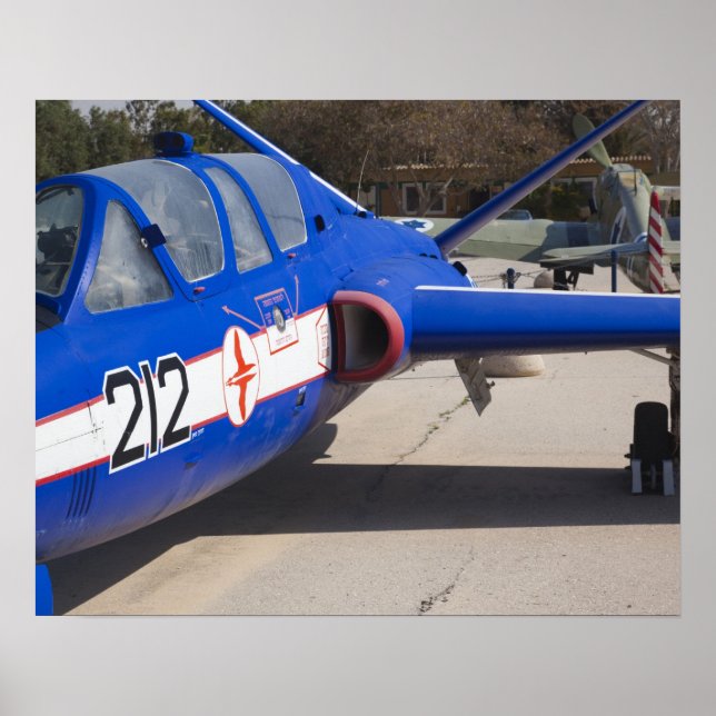 French Built Fouga Magister trainer Poster (Front)