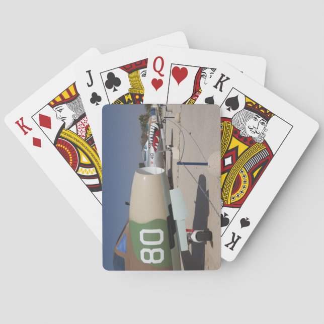 French-built Mystere fighter Poker Cards (Back)