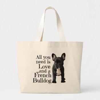 French Buldog Bag - Love by frenchiebulldogshop at Zazzle