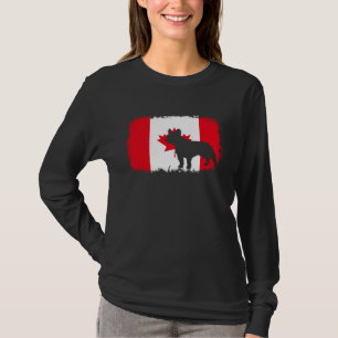 French bull dog Canada Canadian flag frenchies bul T-Shirt