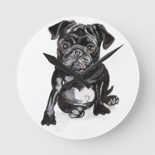 French Bull dog clock