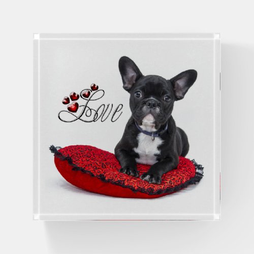 French Bull Dog _ Frenchie _ Love Paperweight
