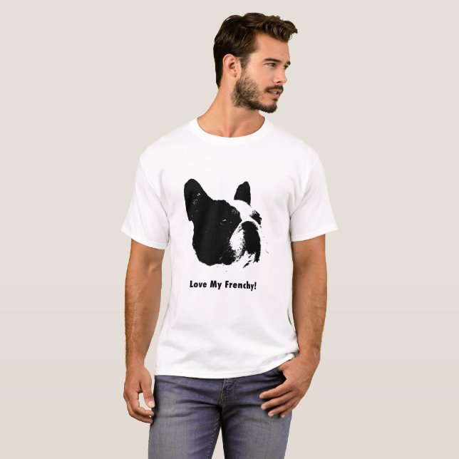 French Bull-Dog T-Shirt Customizable T-Shirt (Front Full)