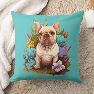 French Bull Dog Throw Pillow