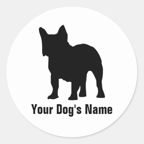 French Bulldog フレンチブルドッグ Classic Round Sticker