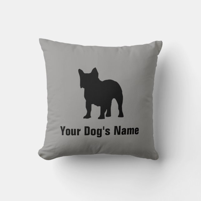 French Bulldog フレンチ・ブルドッグ Throw Pillow (Front)