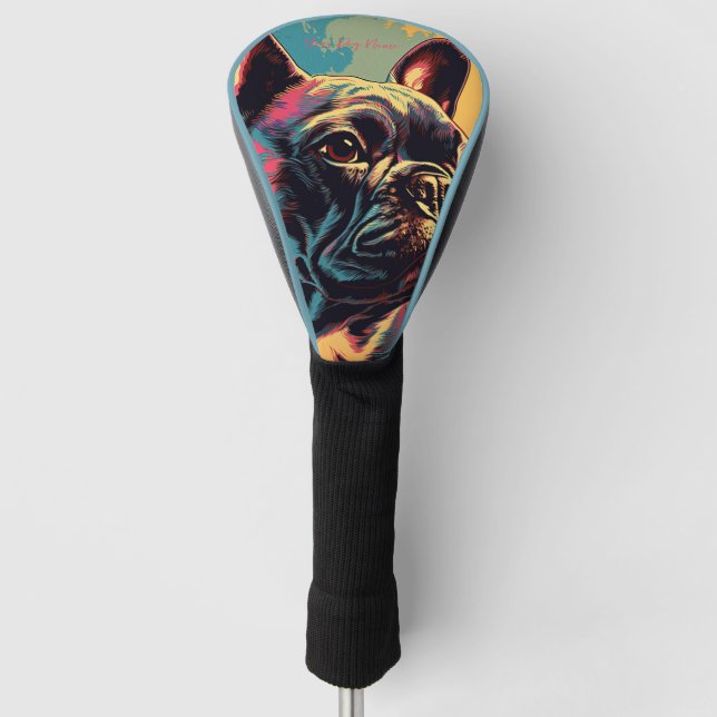 French Bulldog 003 - Bruno Pokopen Golf Head Cover (Front)
