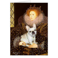 French Bulldog 3 - Queen Card