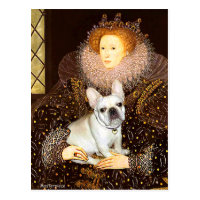 French Bulldog 3 - Queen Postcard