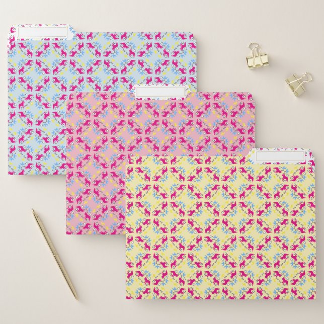 French Bulldog abstract pattern File Folder (Set)