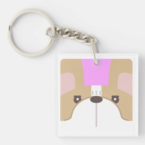 French Bulldog Acrylic Keychain