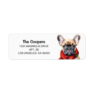 French Bulldog Address Label