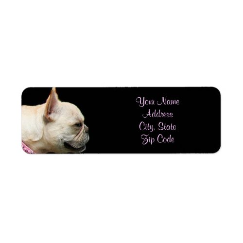 French Bulldog address labels