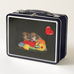 French Bulldog Adorable Puppies French Bulldog Metal Lunch Box