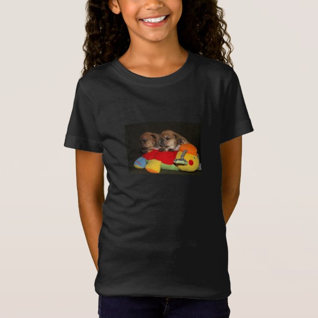 French Bulldog Adorable Puppies French Bulldog T-Shirt (Front)