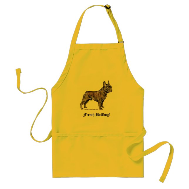 French Bulldog! Adult Apron (Front)
