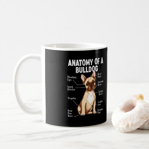 French Bulldog Anatomy Of A Bulldog Mom Dad Coffee Mug