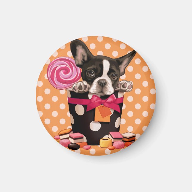 French Bulldog and Candy Magnet (Front)