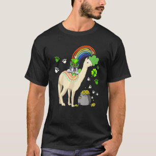 French Bulldog And Llama St Patricks Day Dog T-Shirt