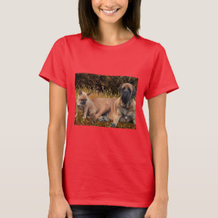 French Bulldog and Mastiff friendship T-Shirt