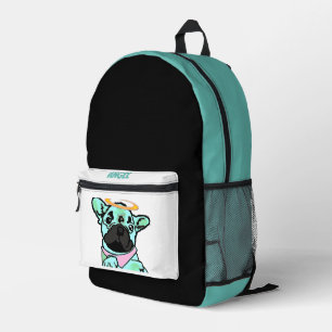French Bulldog Angel French Bulldog Printed Backpack