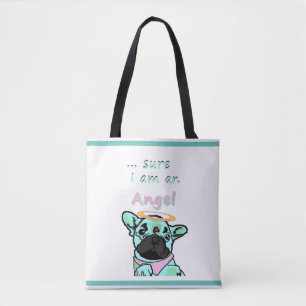 French Bulldog Angel French Bulldog Tote Bag
