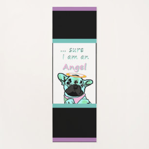 French Bulldog Angel French Bulldog Yoga Mat