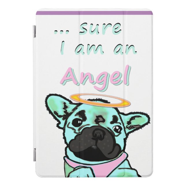 French bulldog Angel iPad Pro Cover (Front)