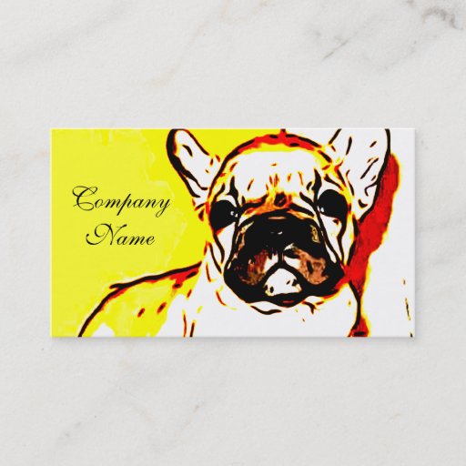Customizable French Bulldog Art Business Card Templates