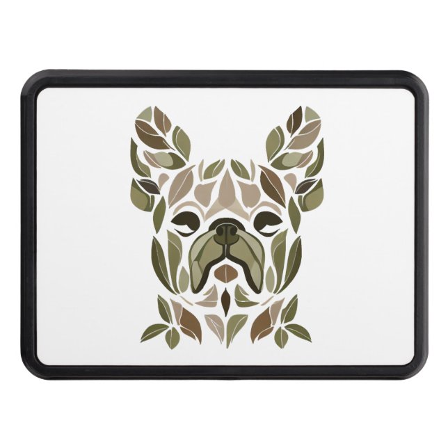 French Bulldog Art Hitch Cover (Front)