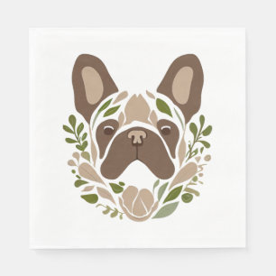 French Bulldog Art Napkins