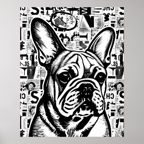 French Bulldog Art Posters or for decoupage