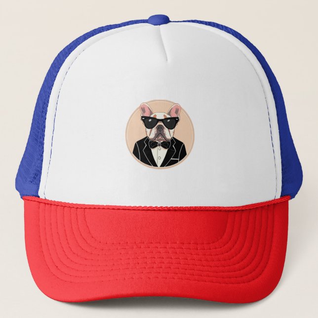 French Bulldog Art   Trucker Hat (Front)