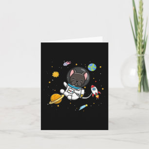 French Bulldog Astronaut Card