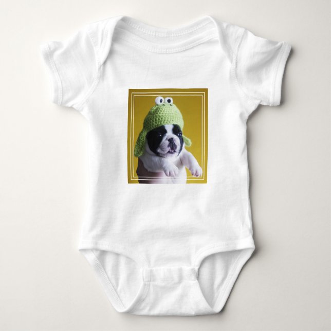 French Bulldog Baby Bodysuit (Front)