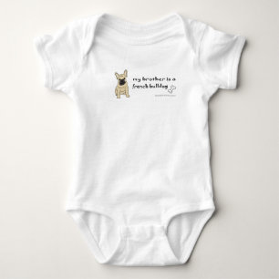 french bulldog baby bodysuit