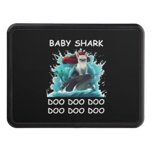 French Bulldog Baby Shark Doo Doo Doo Hitch Cover