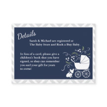 French Bulldog Baby Shower Enclosure Card