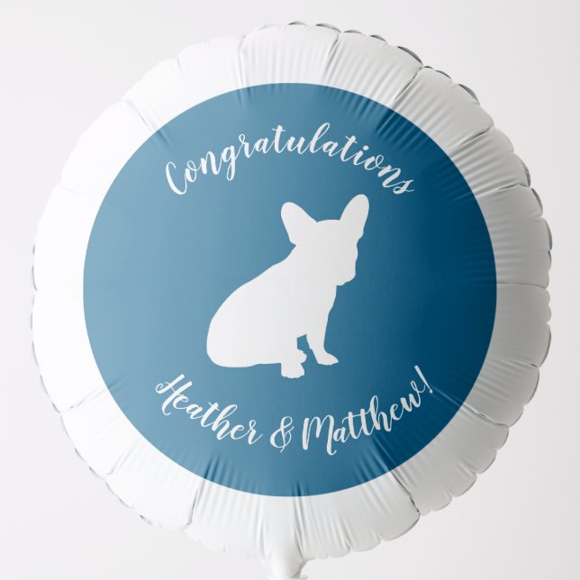 French Bulldog Baby Shower Frenchie Frenchy Balloon (Front)