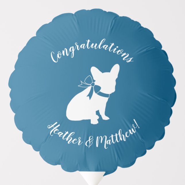 French Bulldog Baby Shower Frenchie Frenchy Balloon (Front)