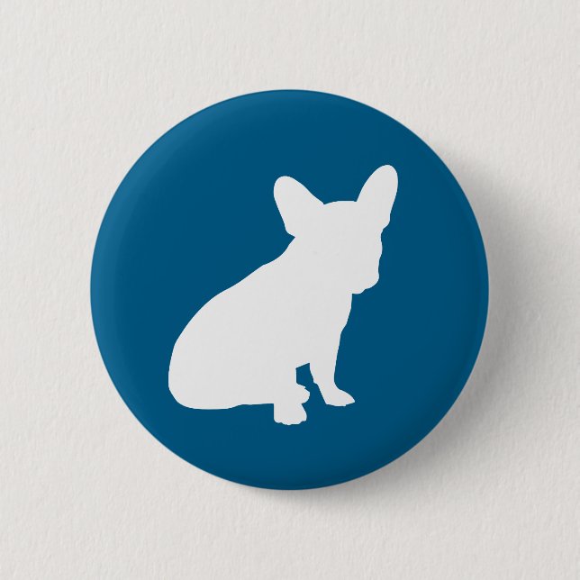 French Bulldog Baby Shower Frenchie Frenchy Button (Front)