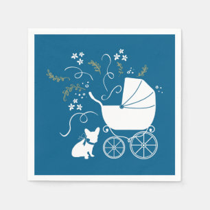 French Bulldog Baby Shower Frenchie Frenchy Napkins